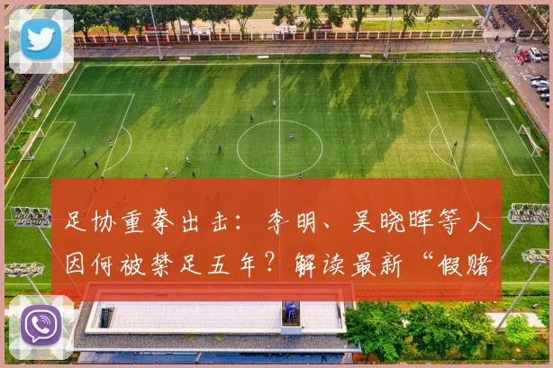 足协重拳出击:李明、吴晓晖等人因何被禁足五年?解读最新“假赌黑”处罚规定